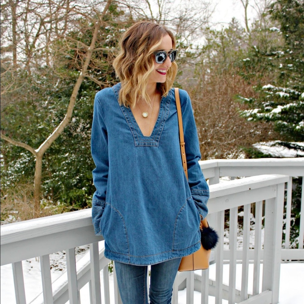 Free people denim tunic